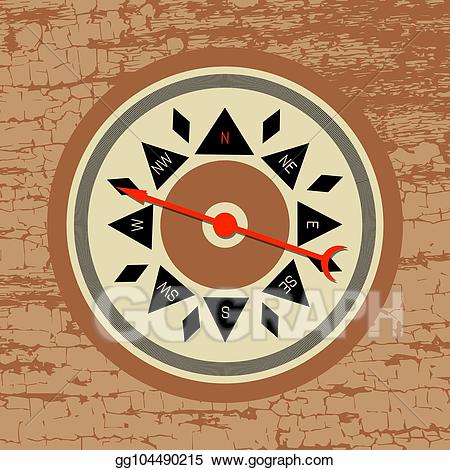compass clipart stylized