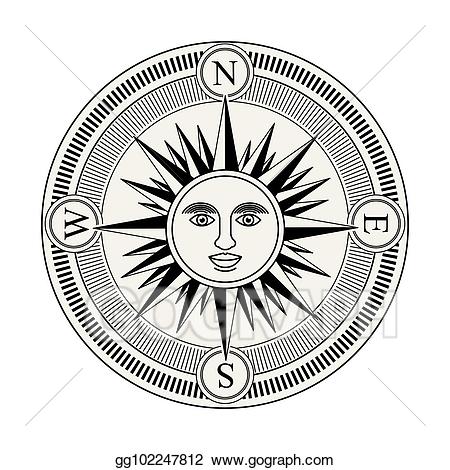 compass clipart sun compass