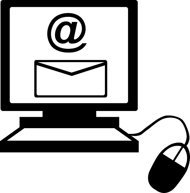 Mail clipart email icon. Computer clip art black and white