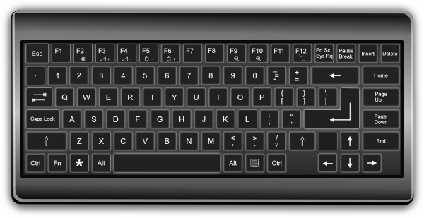 Black keyboard at clker. Computer clip art computer component