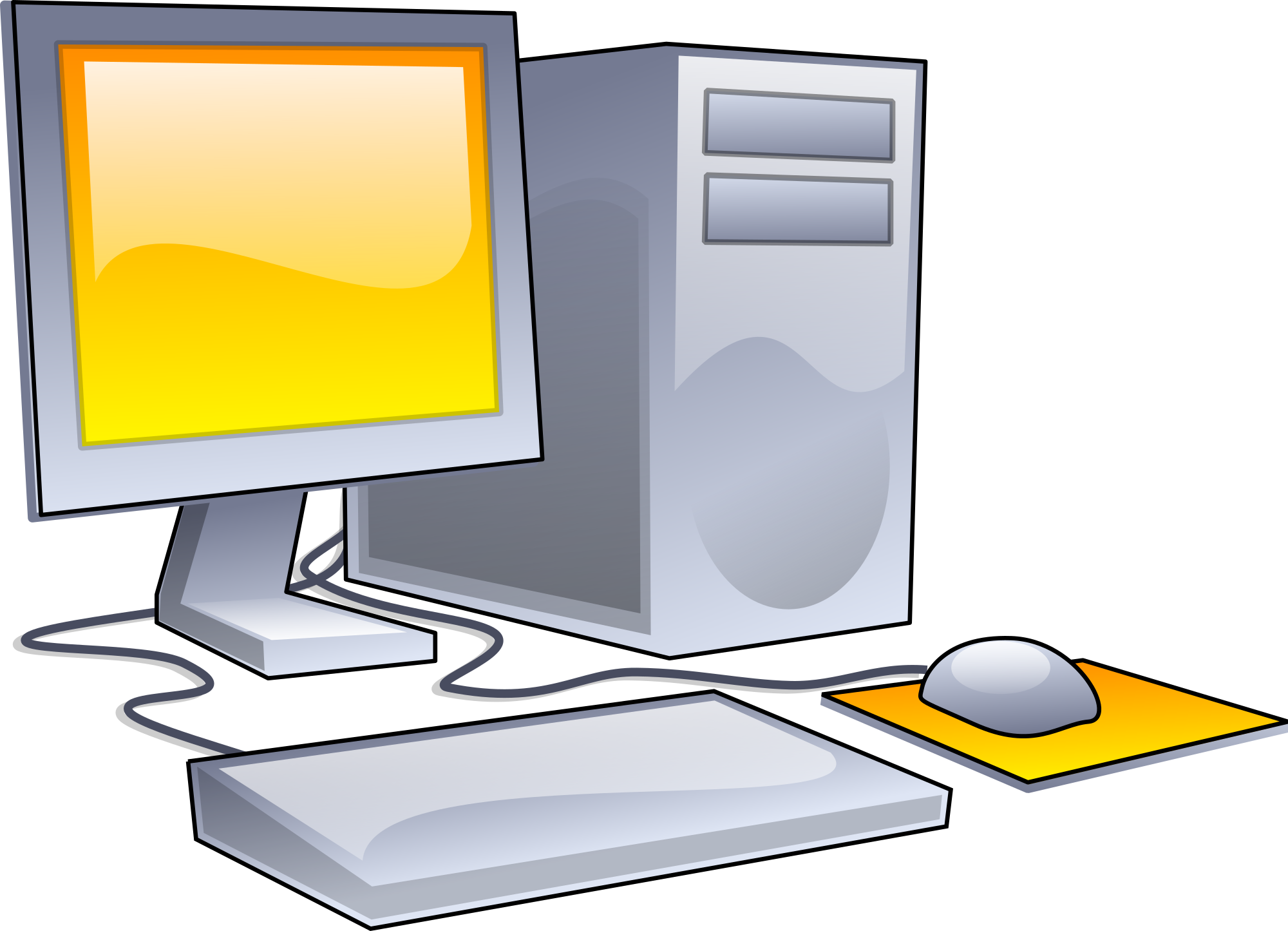 Desktop wikipedia. Clipart computer
