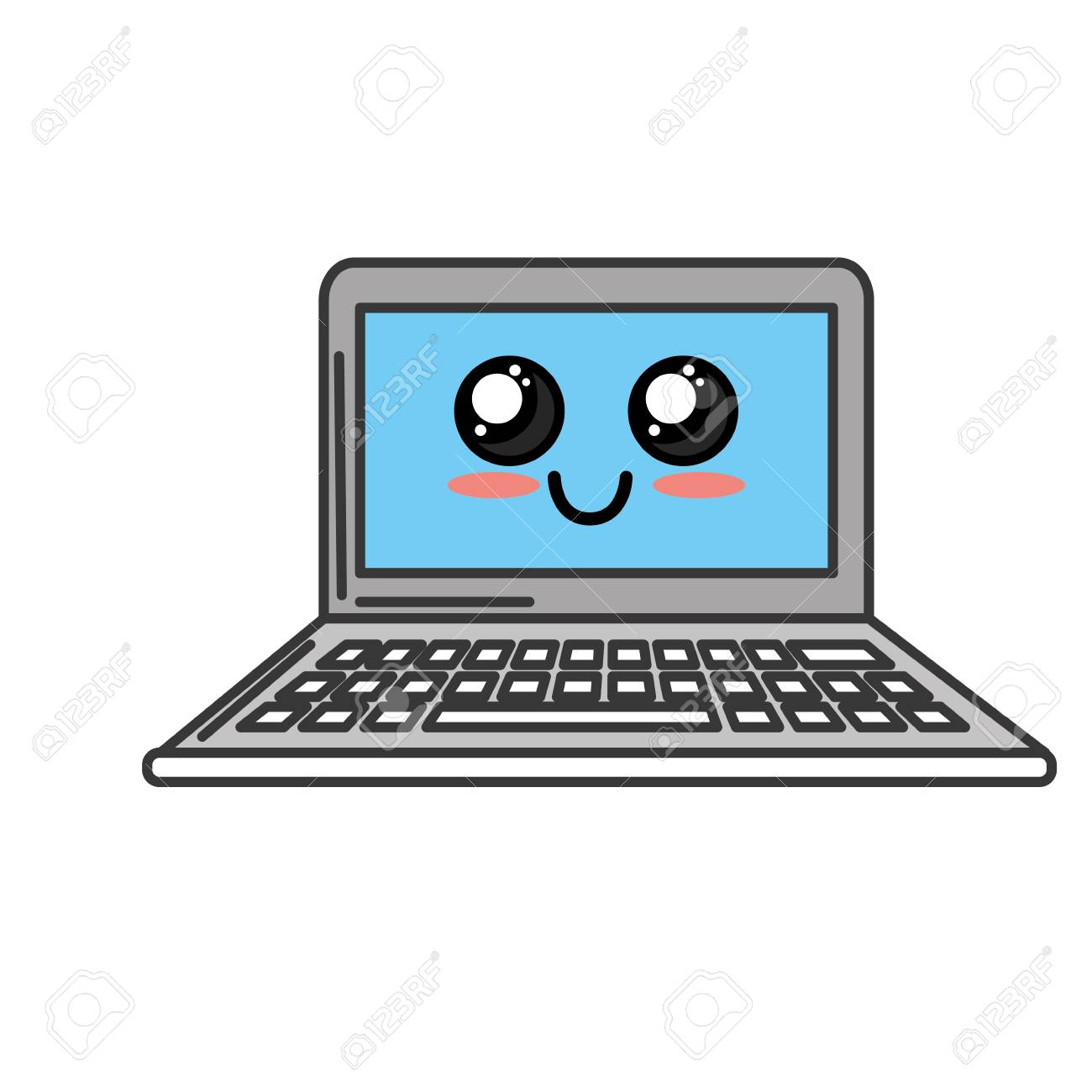 computer clipart cute