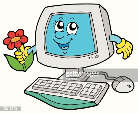 computer clip art cute