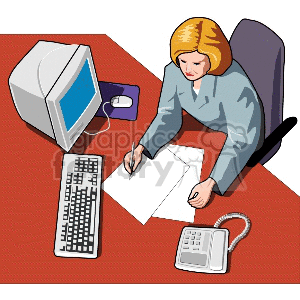 manager clipart computer
