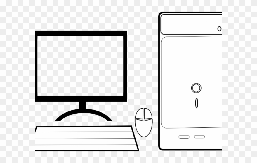 computers clipart outline