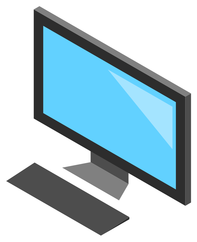 Personal computer transparent png. Clipart tv royalty free