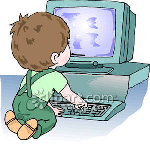 computers clipart baby