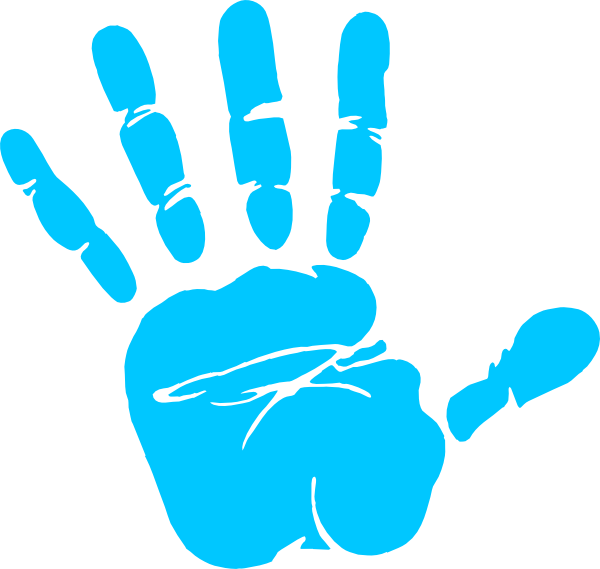 The girls right hand. Hands clipart computer