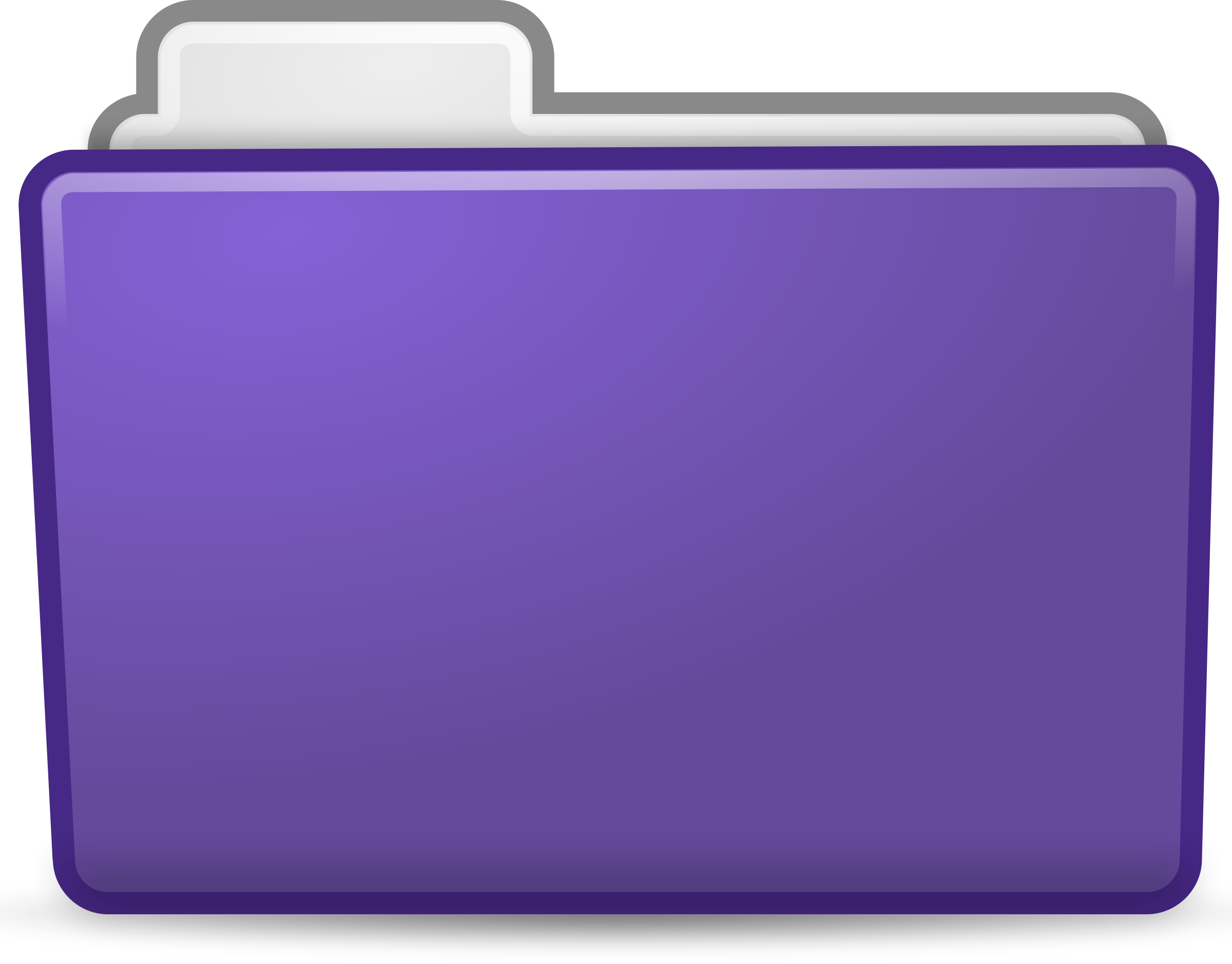 Icon big image png. Folder clipart violet