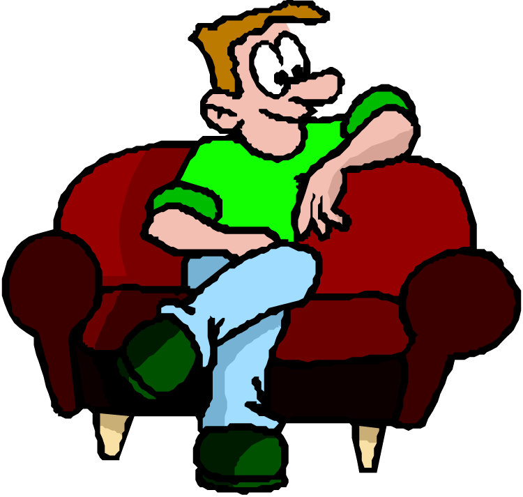 guy clipart relaxing