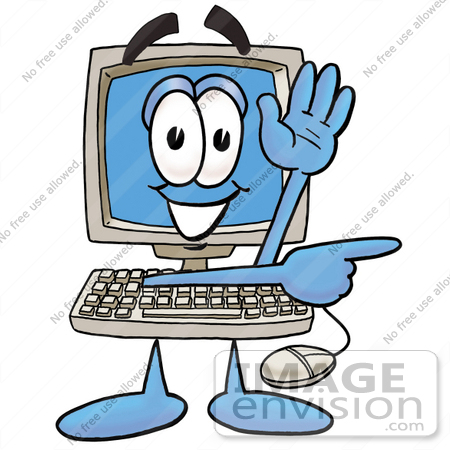 computers clipart character