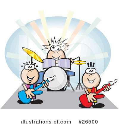 Concert clipart. Musician illustration by david