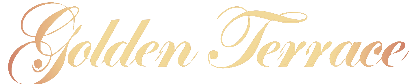 Concert clipart banquet. Golden terrace hall logo