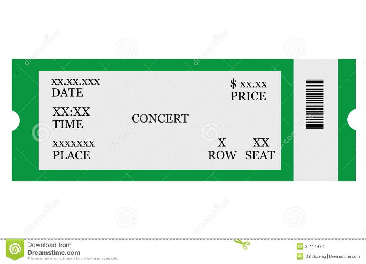 tickets clipart concert