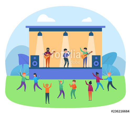 concert clipart flat design