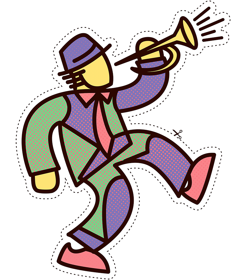 concert clipart jazz man