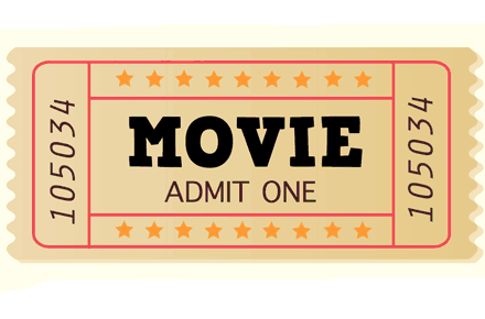 concert clipart movie ticket