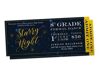 concert clipart prom ticket