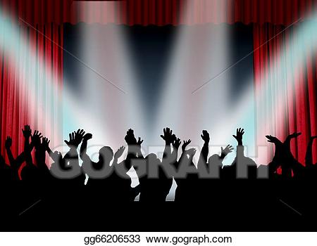 concert clipart theater audience