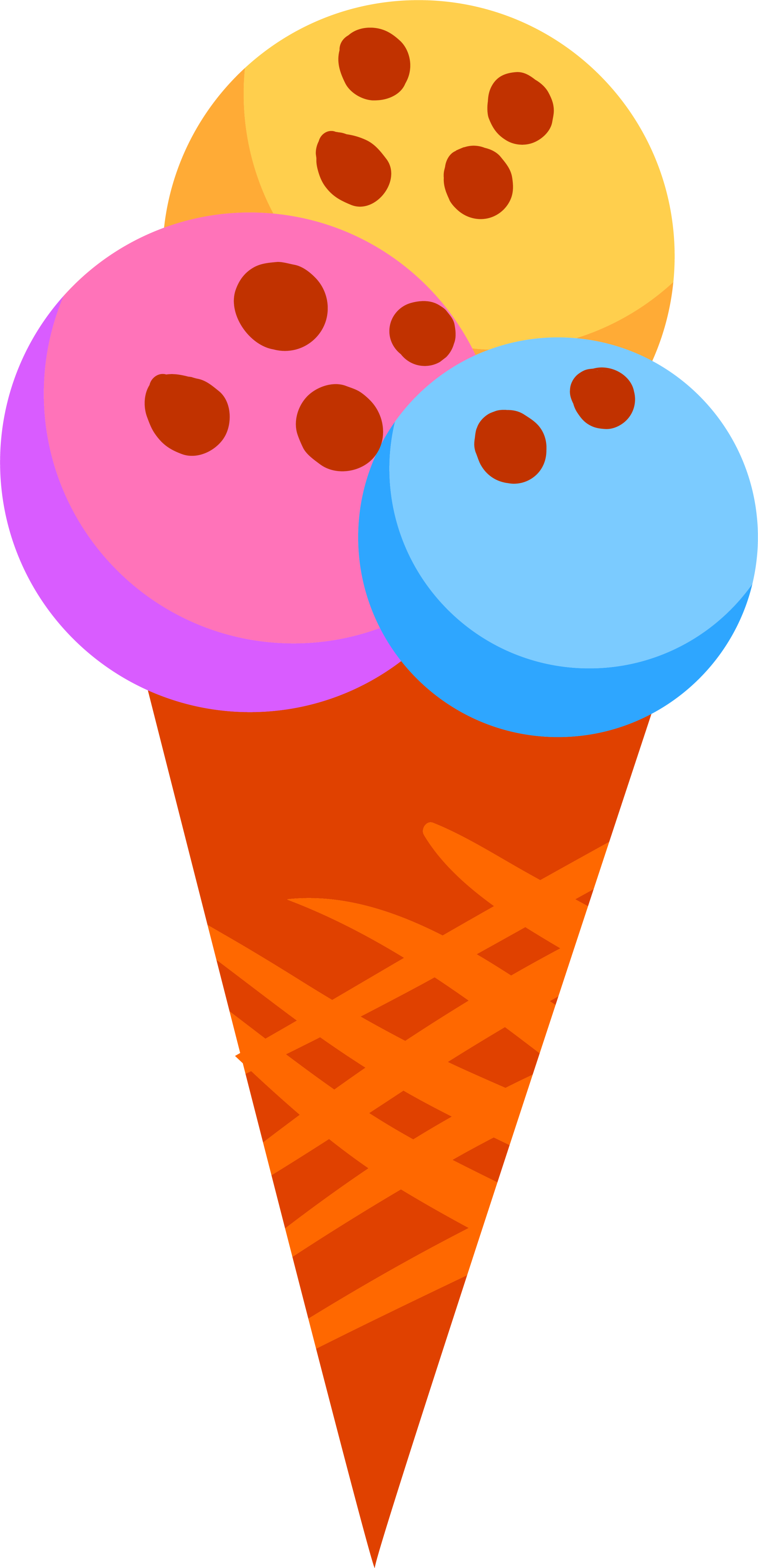 icecream clipart colorful