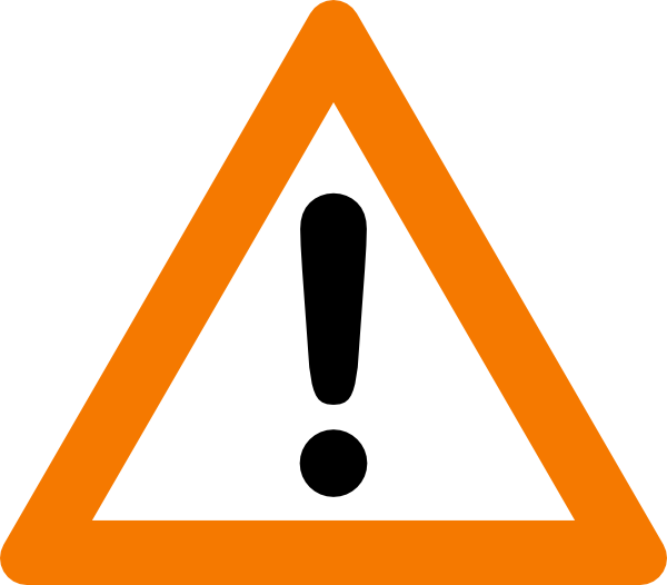 cone clipart caution