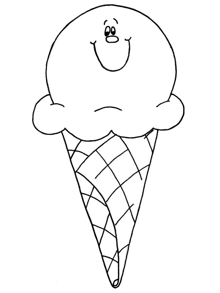 ice clipart colouring page
