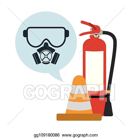 Cone clipart construction equipment. Vector illustration and tools