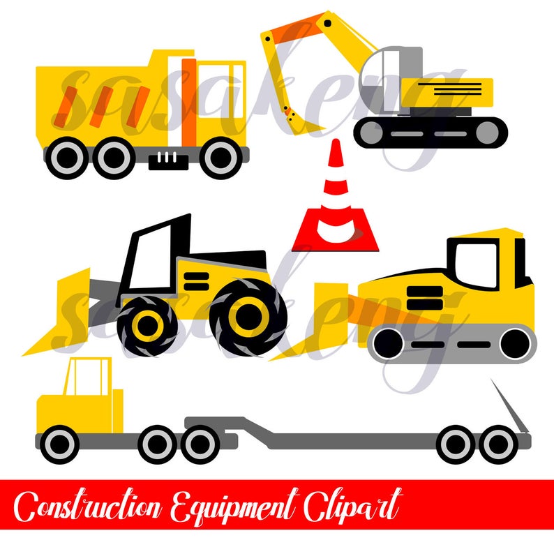 Cone clipart construction equipment. Truck loader excavator wheel
