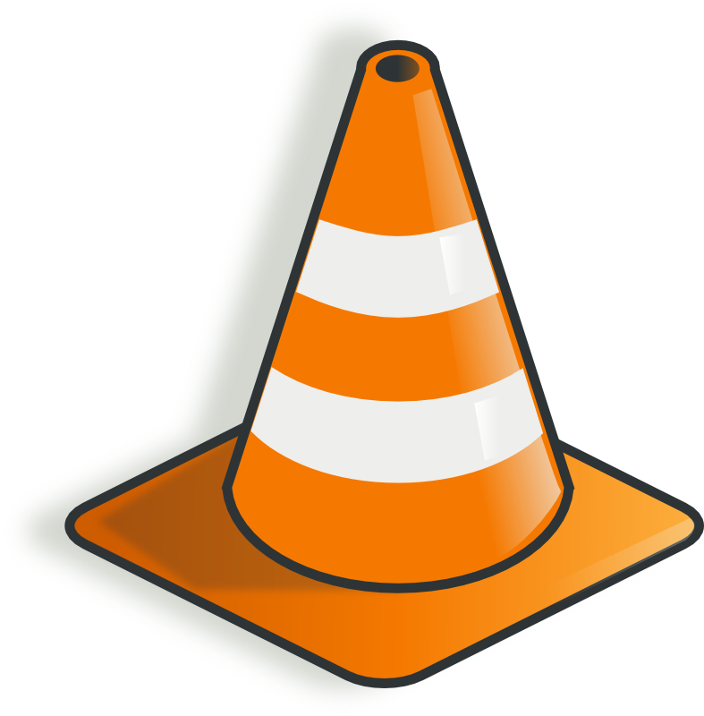 cone clipart construction theme
