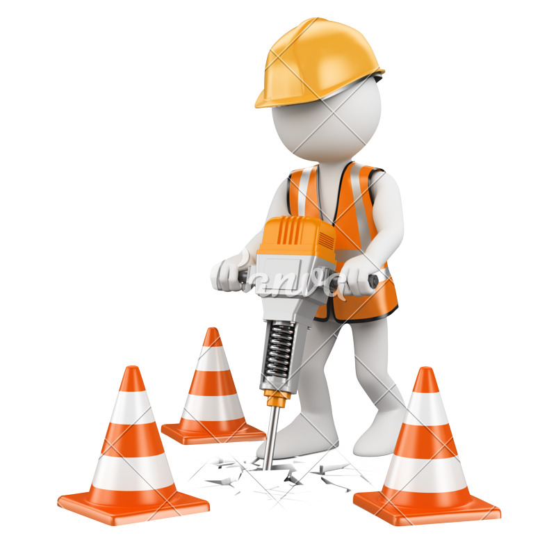 drill clipart road worker