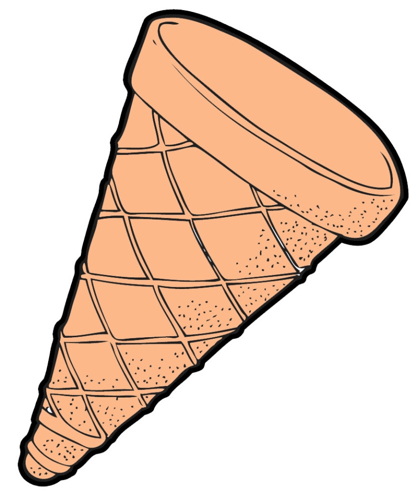 icecream clipart empty cone