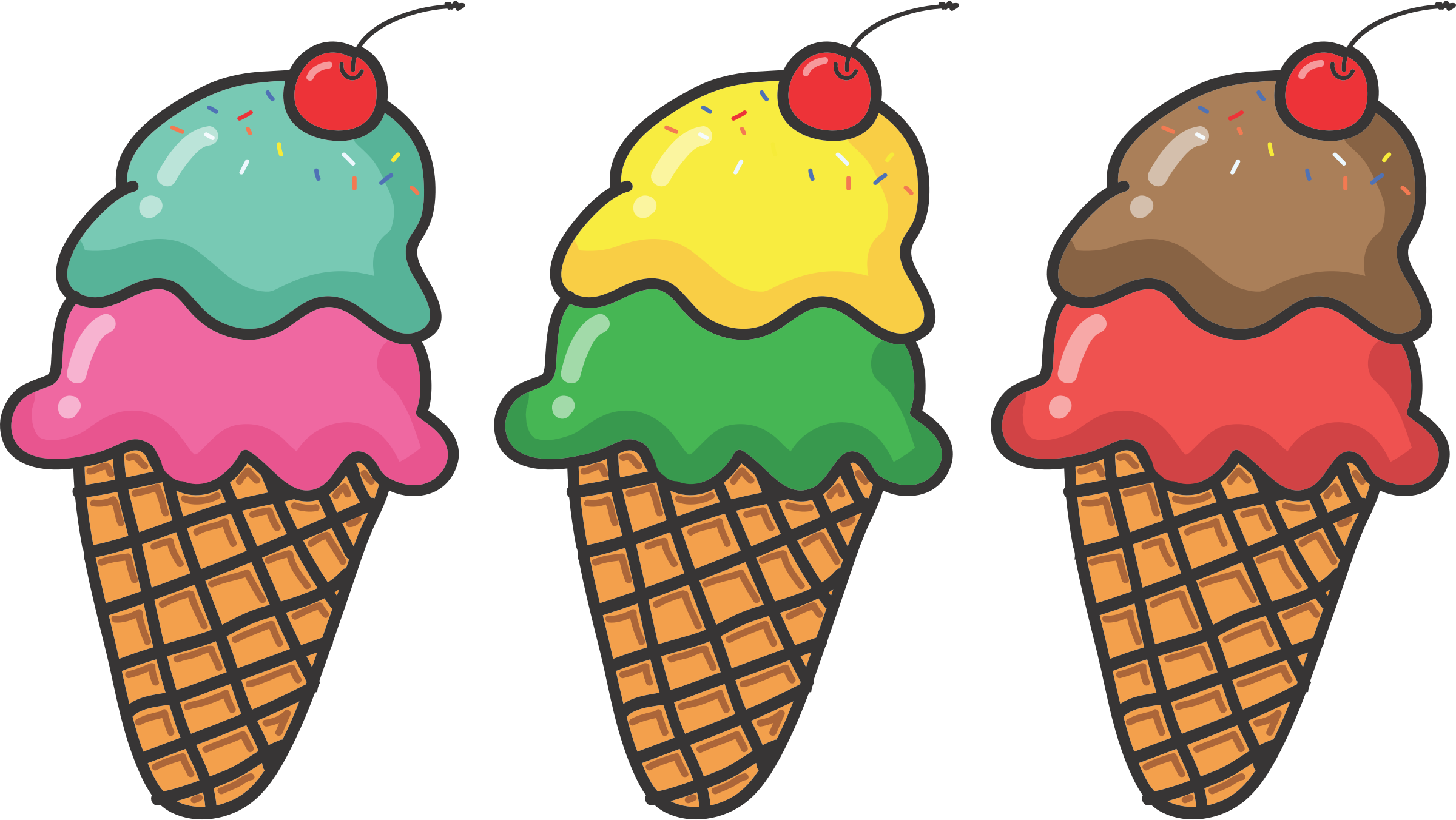 Cones big image png. Waffle clipart cone ice cream