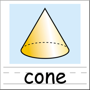 cone clipart labeled