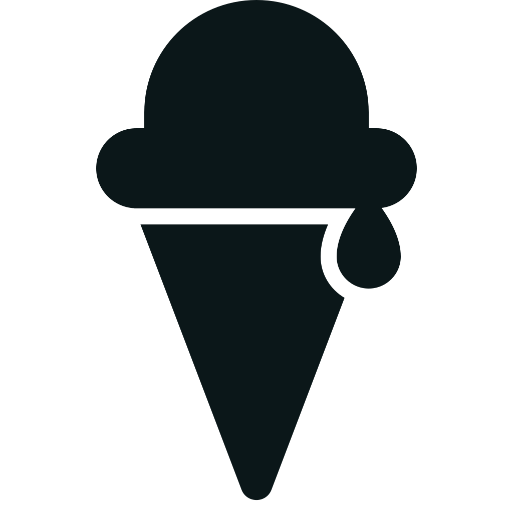 cone clipart melted