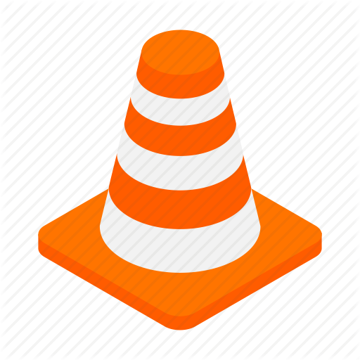 cone clipart orange street