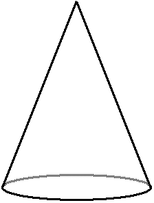 cone clipart outline