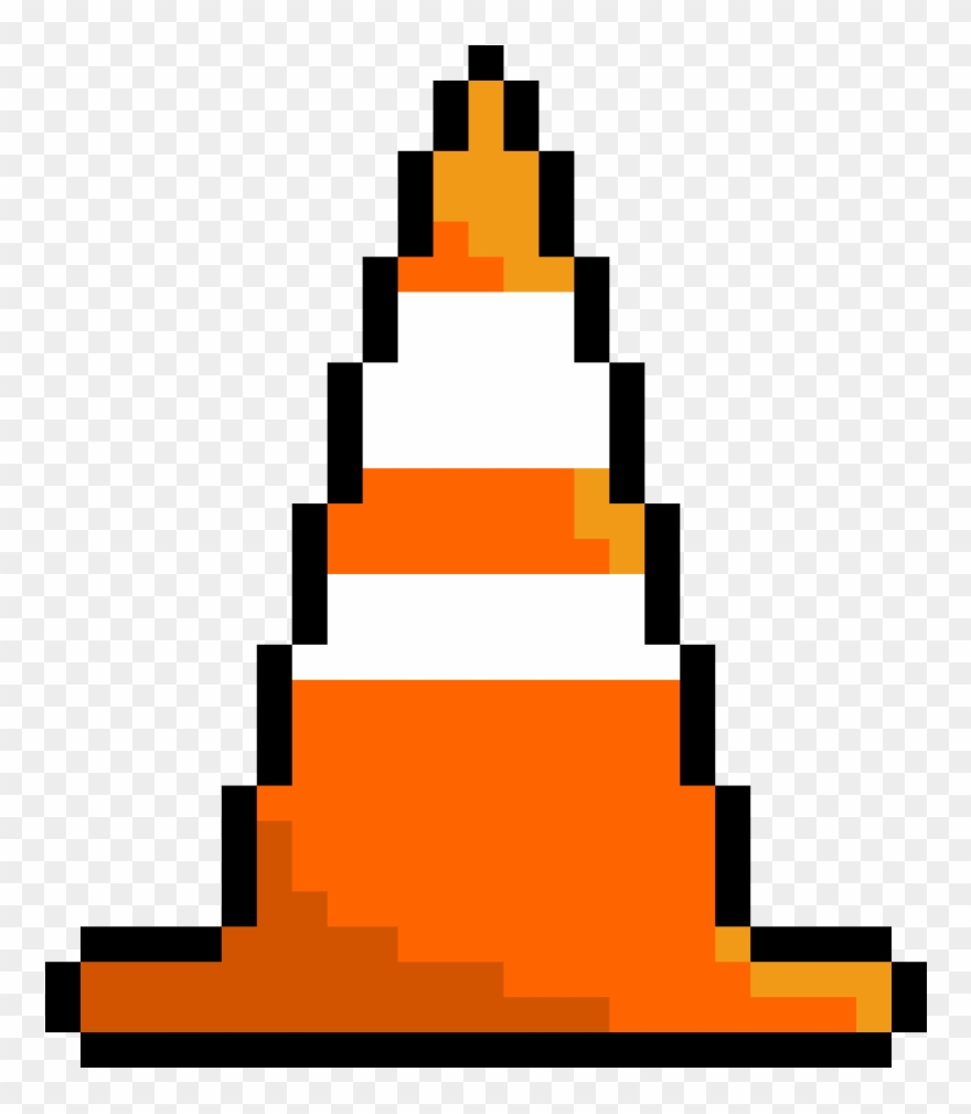 Traffic spaceship art png. Cone clipart pixel