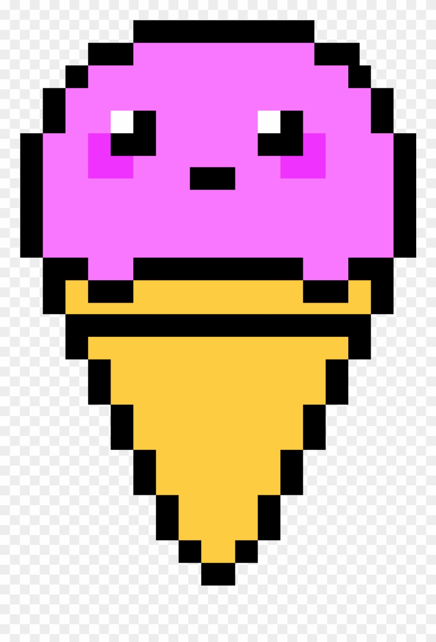 Cone clipart pixel. Maker ice cream art