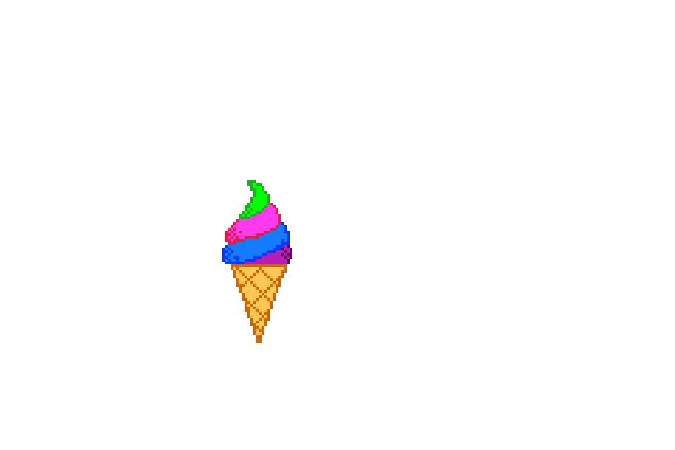 Cone clipart pixel. Ice cream make art