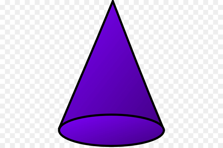 Purple circle shape triangle. Triangular clipart lavender