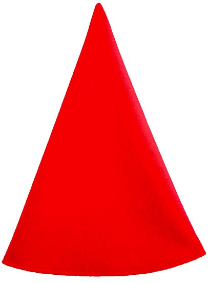 Cone clipart red. Gnome hat women s