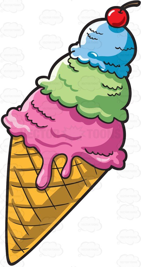 Cone clipart sugar cone. Scoops of ice cream