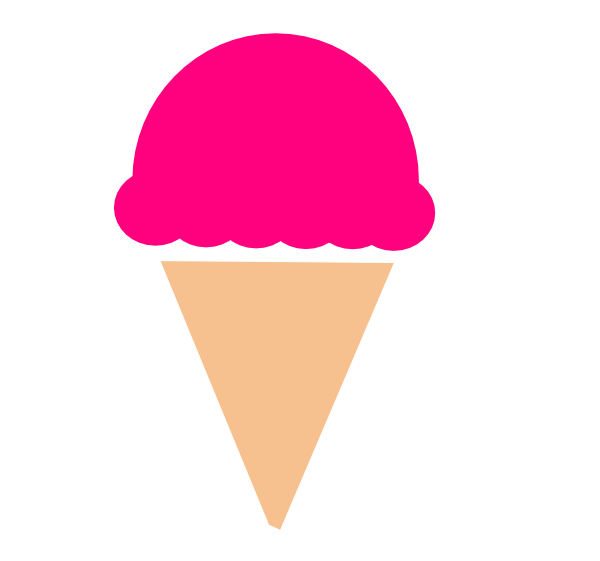 icecream clipart pink