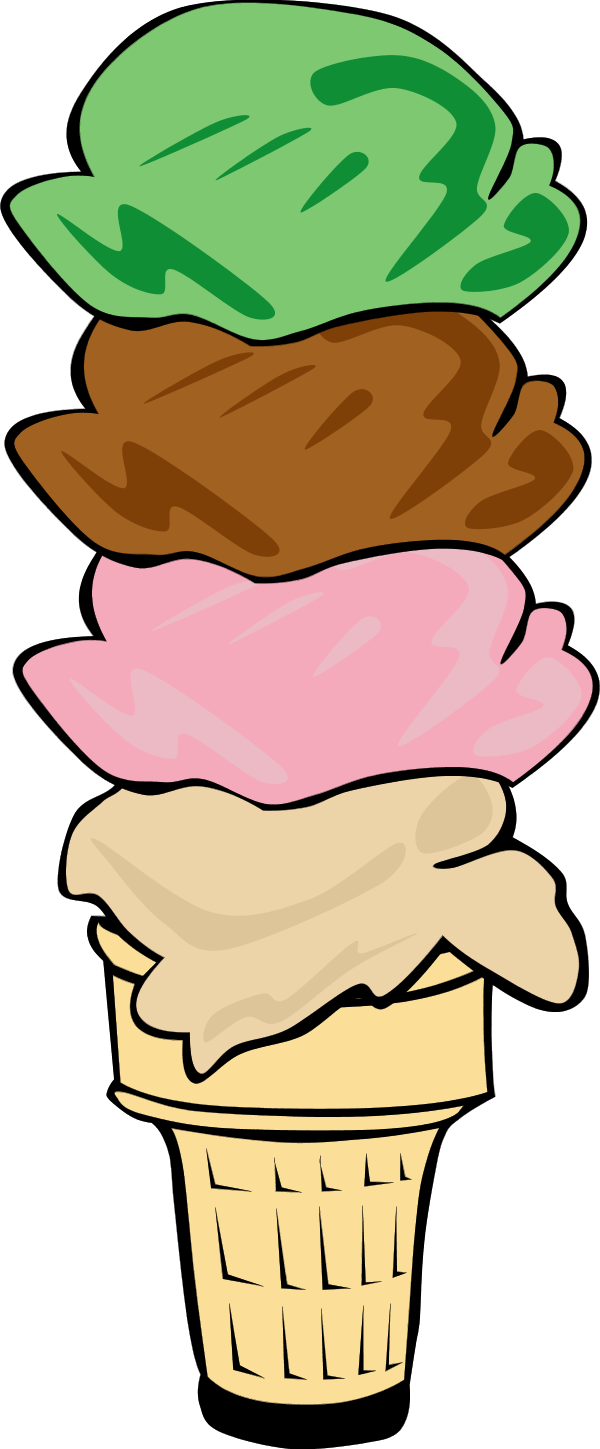 Ice cream scoop template. Dairy clipart triangle shaped thing