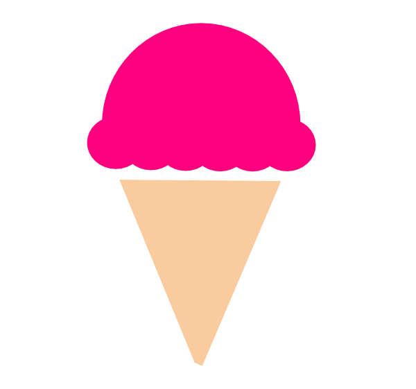 Icecream clipart vector. Free ice cream cone