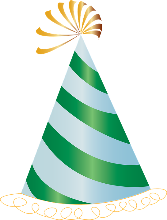 Cone clipart vector. Party hat celebration birthday