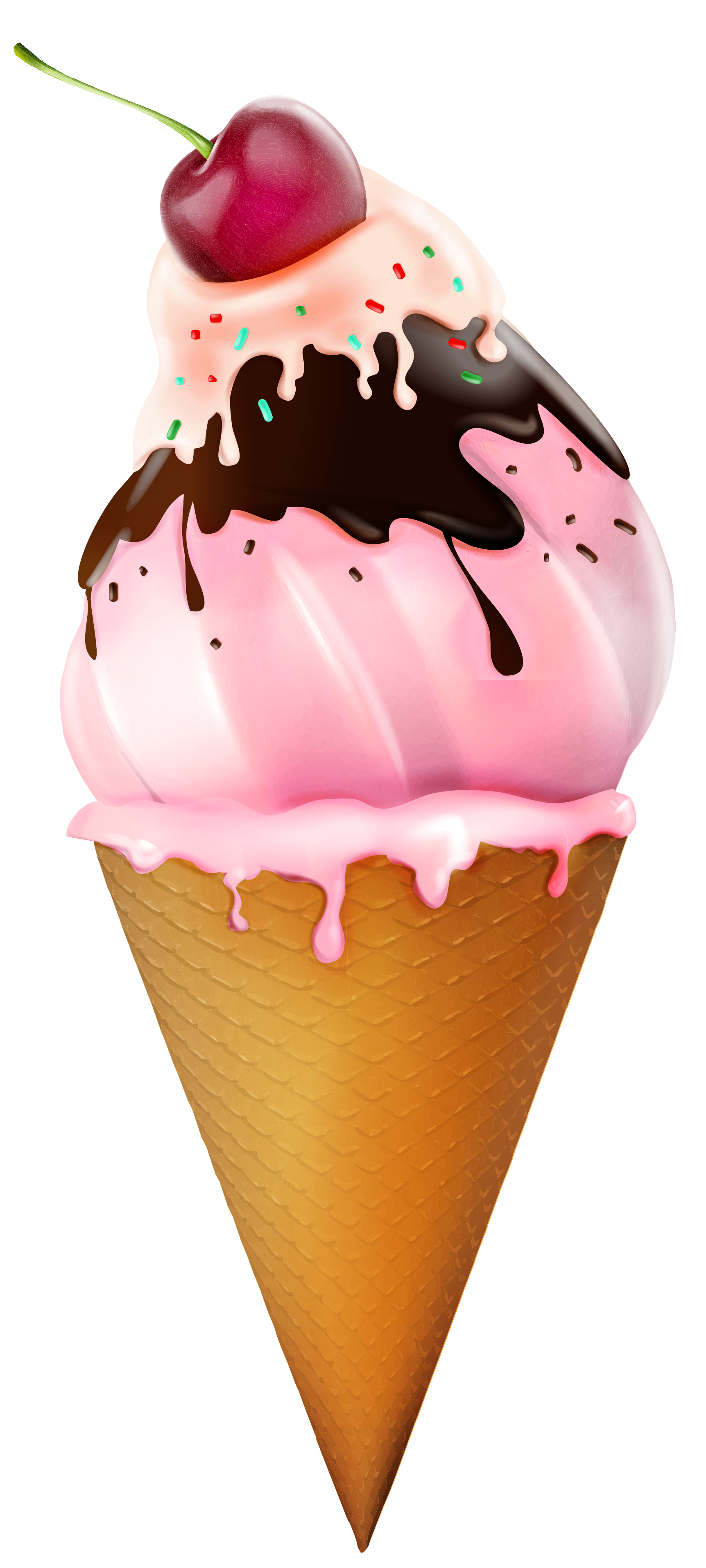 Ice cream cone clip. Sundae clipart gelato