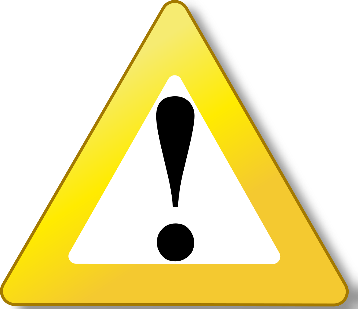 cone clipart warning