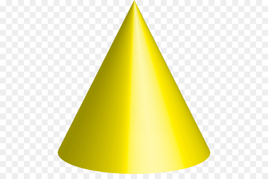 cone clipart yellow