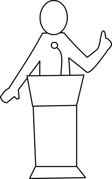 conference clipart lecturn